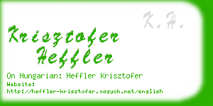 krisztofer heffler business card